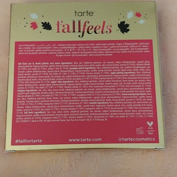💝FIRM! NWT TARTE FALL FEELS EYESHADOW PALETTE LIMITED EDITION - Picture 4 of 10